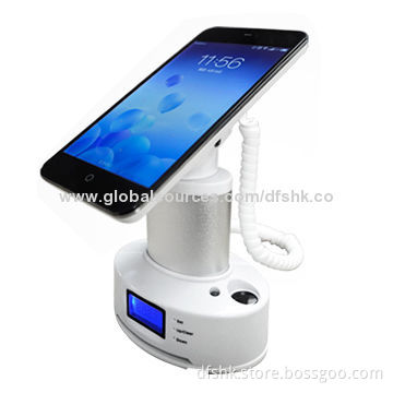 Security Mobile Phone Standalone Display Stand, Dual-sensor Security, Statistic LED Screen